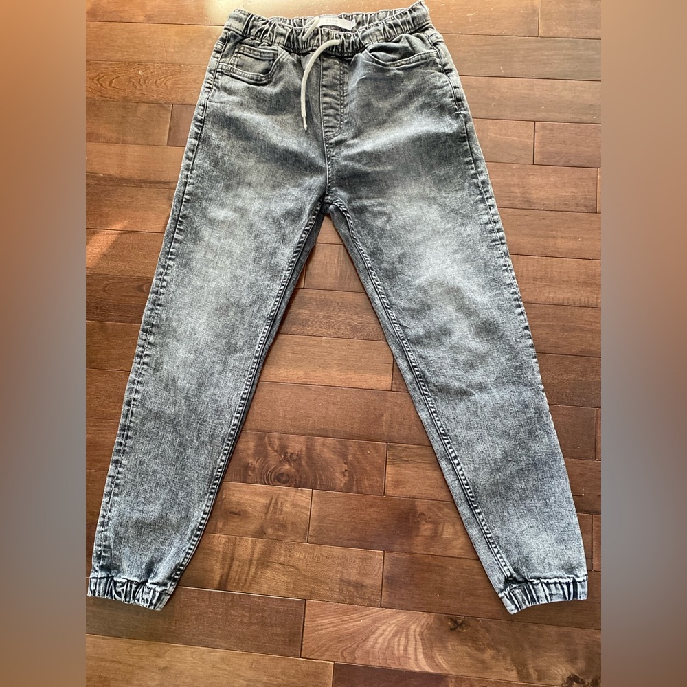Celio Acid Washes Jeans Jogger. Elastic waist Sz W30